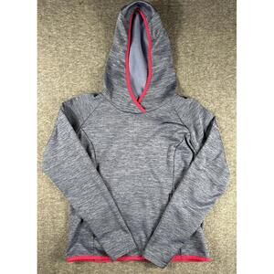 Columbia Fleece Hoodie Pullover Women's Size Small Gray Running Hiking